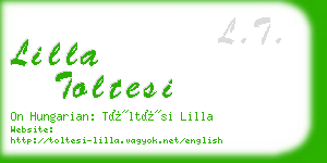 lilla toltesi business card